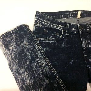 Rag & Bone Acid Wash Skinny Jeans Dark Wash